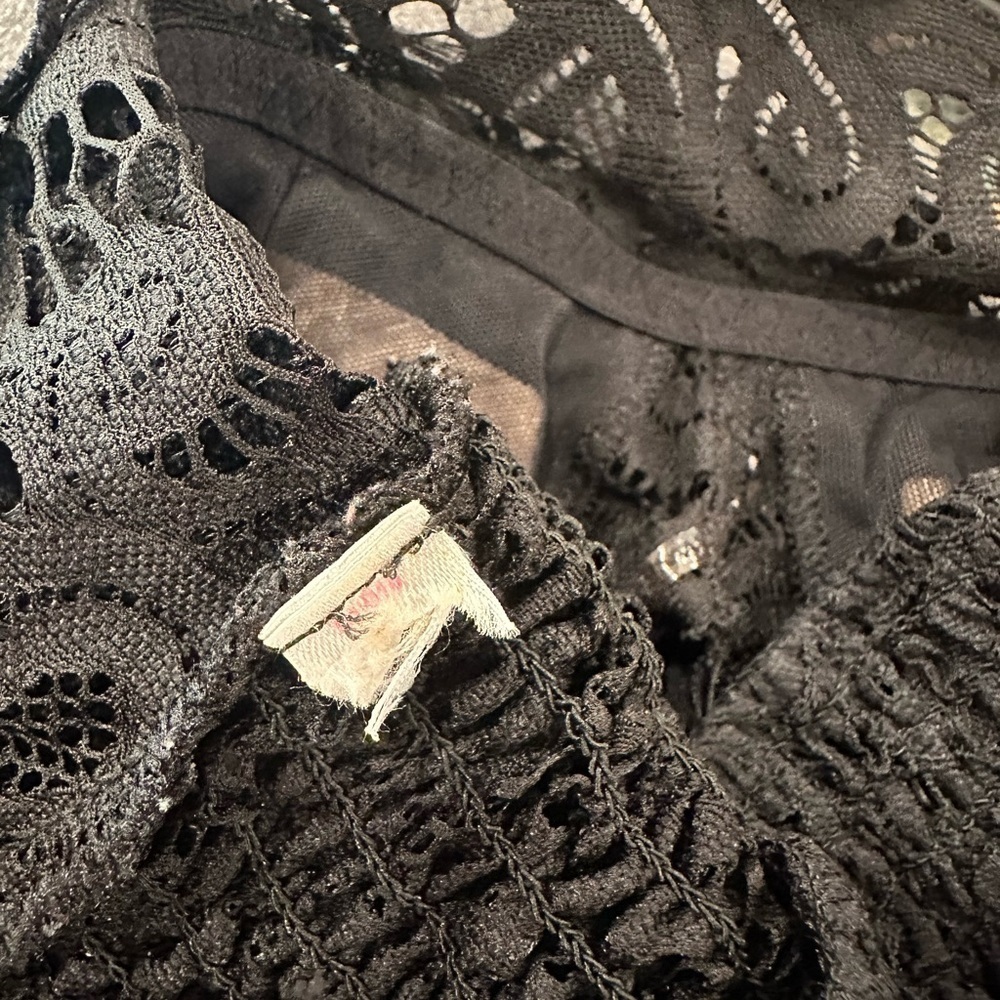 Victoria's Secret PINK Black Floral Lace Bralette - Picture 6 of 6